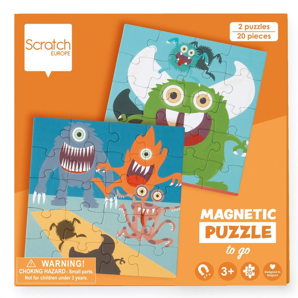 US stockist of Scratch Europe's 20pc Monster Magnetic Puzzle Book to Go.