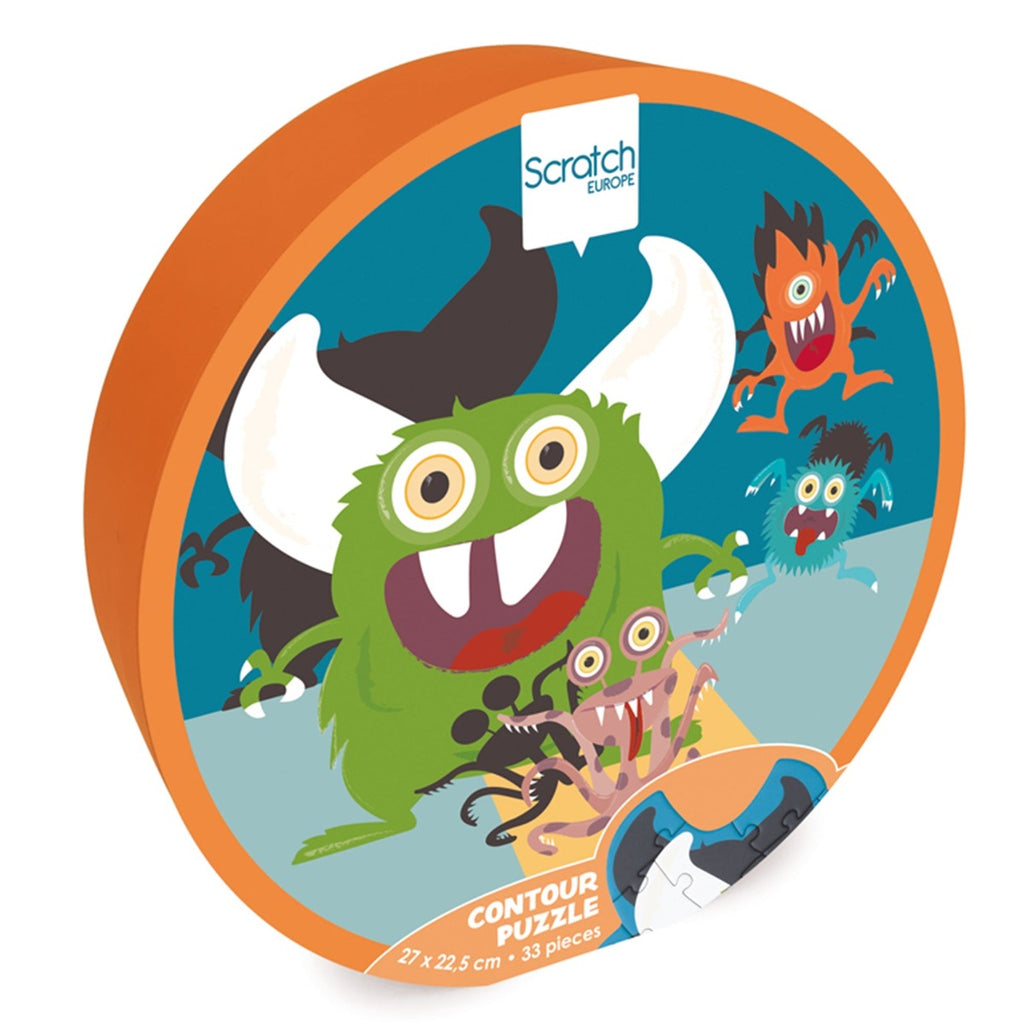 US stockist of Scratch's Monsters compact contour puzzle