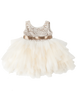 US stockist of Karibou Kid's Special Occasion, Portia Soiree Gown in Champagne.