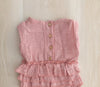 US stockist of Fable & Ford's Lola Linen Ruffle Romper in Dusk