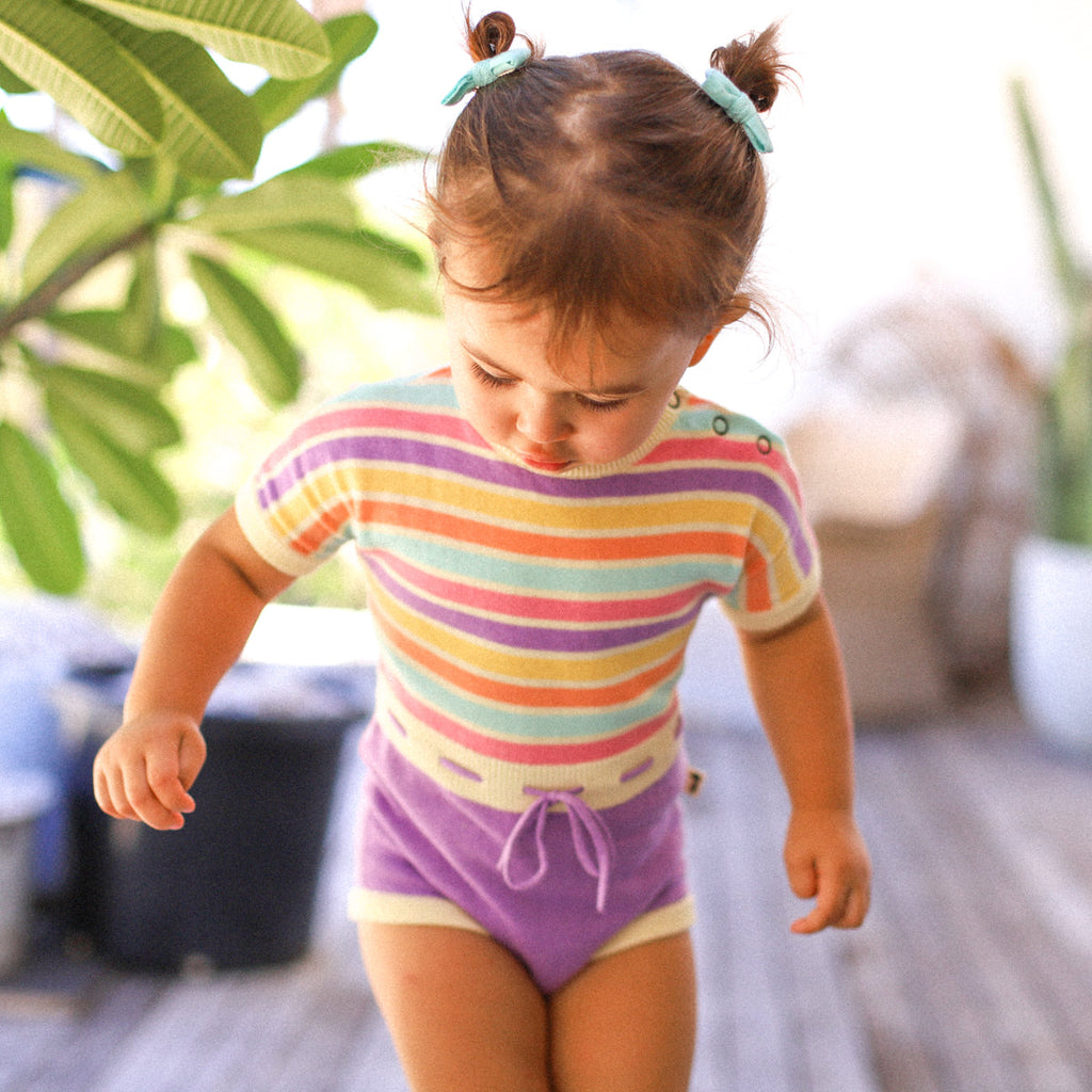 US stockist of Lacey Lane's Alice Rainbow Romper.