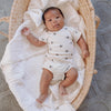 US stockist of Buck & Baa's gender neutral, organic cotton, short sleeve Acorn bodysuit.