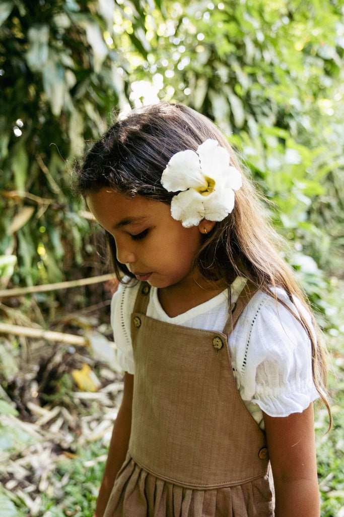 US stockist of Illoura the Label's Anouk Pinafore in Chocolate