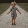 US stockist of Donsje's handmade, gender neutral Aspen Jumpsuit in Ocean Grey.