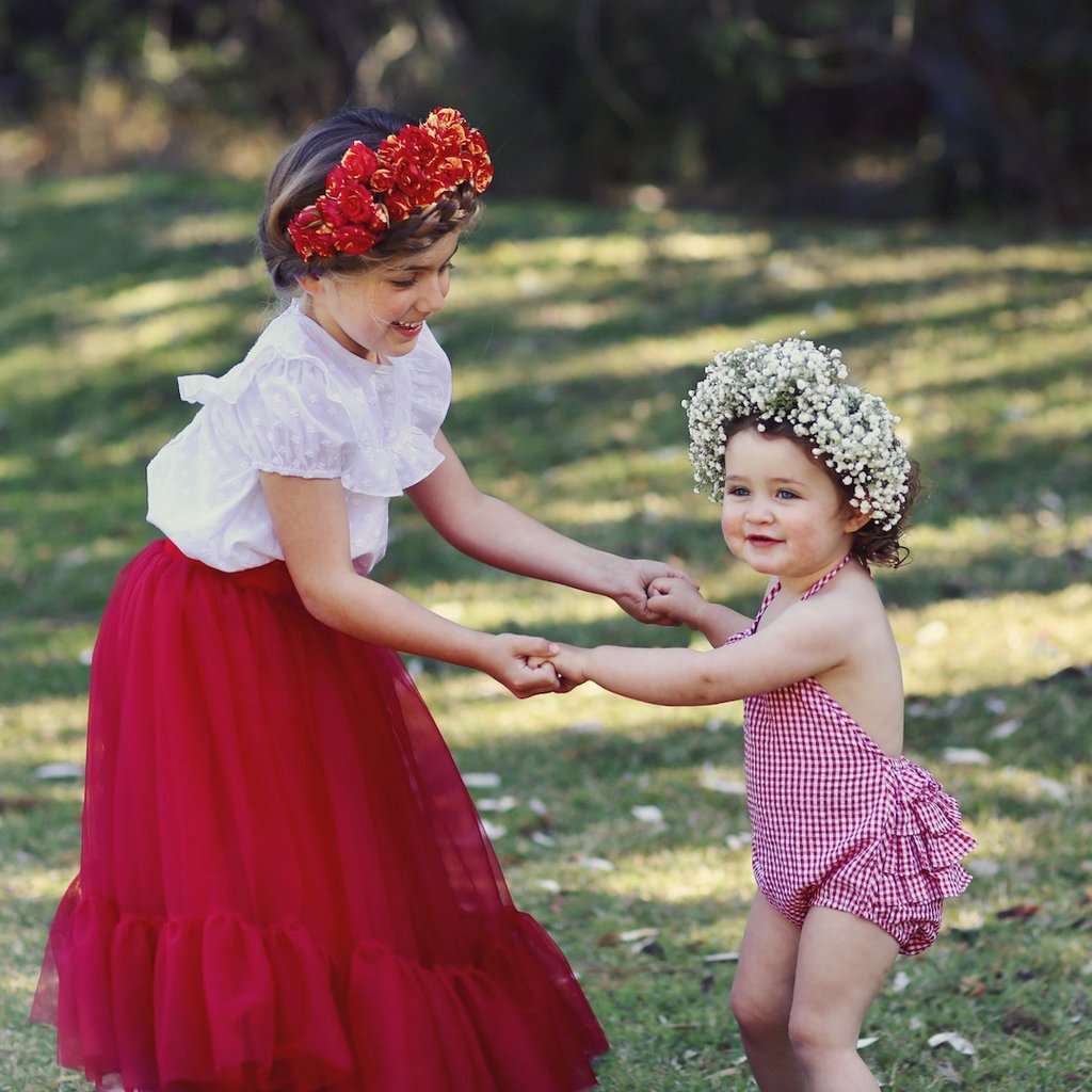 US stockist of Aubrie Romantic Ruffle Tutu Skirt in Cherry Tulle 