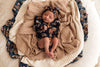 US stockist of Snuggle Hunny Kid's organic long sleeve ruffle bodysuit in Belle.