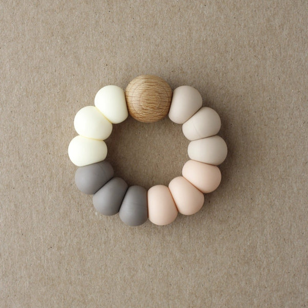 US stockist of Little Chew's gender neutral Bikki silicone ring teether.