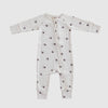 US stockist of Buck & Baa's gender neutral, organic cotton Acorn zip romper.