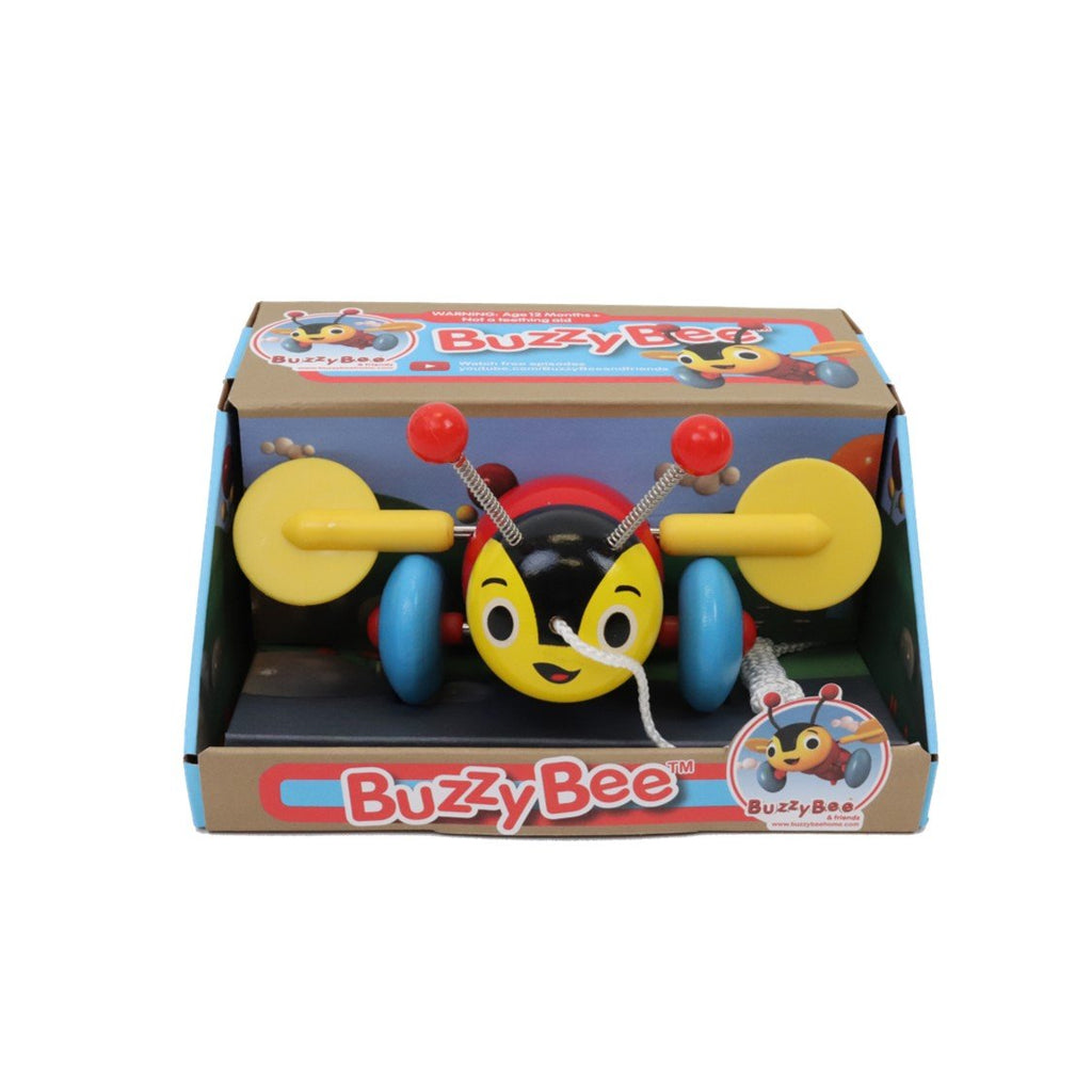 US stockist of New Zealand's iconic pull along wooden toy; the Buzzy Bee.