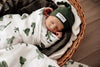 US stockist of Snuggle Hunny Kid's organic muslin wrap in Cactus.