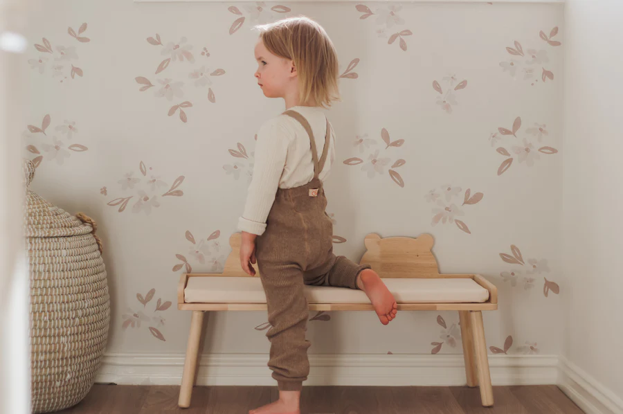 US stockist of Silly Silas' Roomy Footless Cotton Tights in Peanut Blend