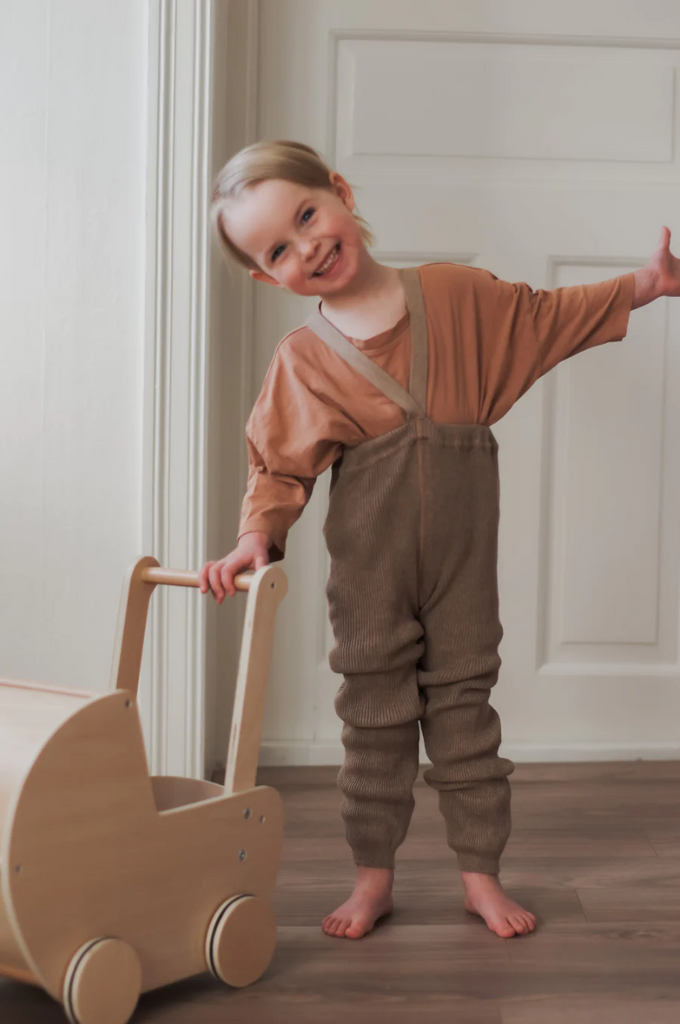 US stockist of Silly Silas' Roomy Footless Cotton Tights in Peanut Blend