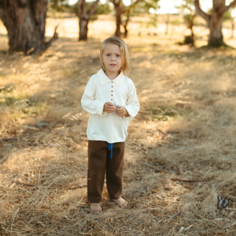 US stockist of Grown's organic long sleeve tee in Milk