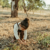 US stockist of Grown's gender neutral, Organic Knit Overalls in Espresso