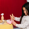 US stockist of Make Me Iconic's 12 piece wooden pretend play dentist kit.  Contains a mouth model, x rays, toothpaster, drill and more.