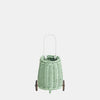 US stockist of Olli Ella hand woven mint rattan doll luggy