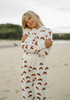 US stockist of Miann & Co's knit hooded sweater in Rainbow