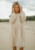 US stockist of Miann & Co's Frill Knit Dress in Lavender Bouquet