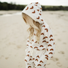 US stockist of Miann & Co's knit hooded sweater in Rainbow