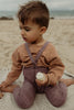 US stockist of Silly Silas' footless cotton tights in Vanilla Fig.