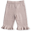 US stockist of Grown Clothing's violet marle frill pants made from 100% cotton.