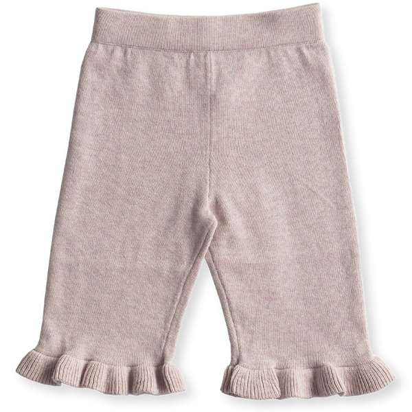 US stockist of Grown Clothing's violet marle frill pants made from 100% cotton.