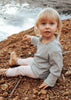 US stockist of Fable & Ford's long sleeve, gender neutral waffle top.  Made from soft 100% cotton in grey.