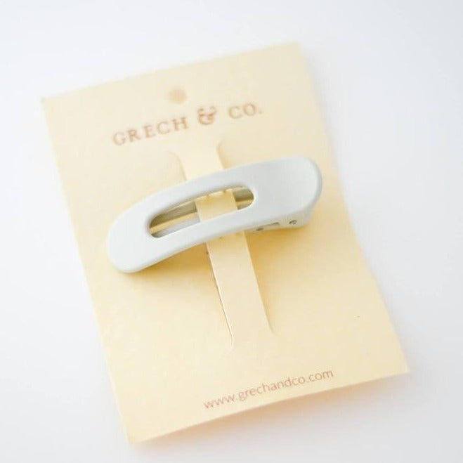 US stockist of Grech & Co matte Buff Single Grip Hair Clip