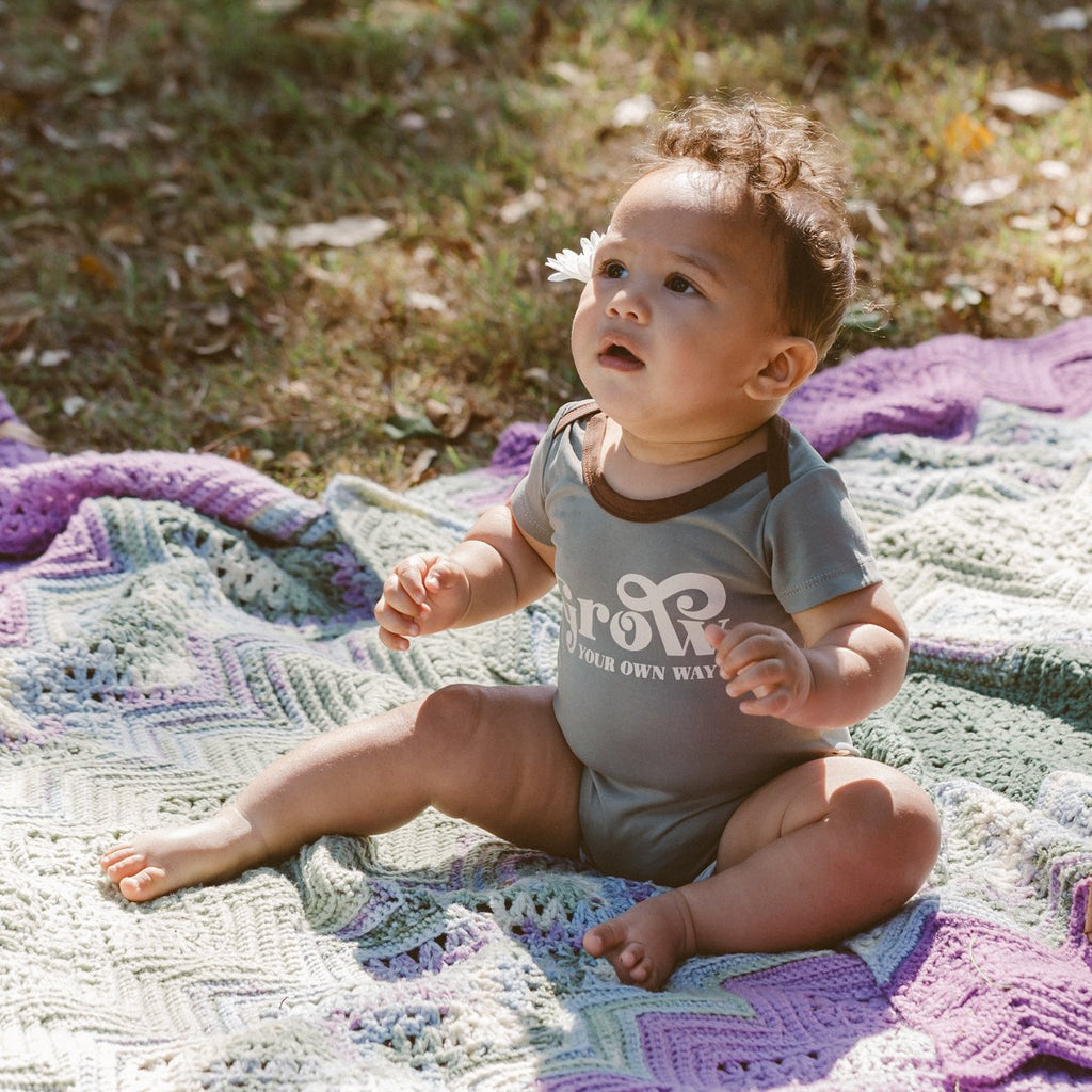 US stockist of My Brother John "Grow Your Own Way Short Sleeve Bodysuit