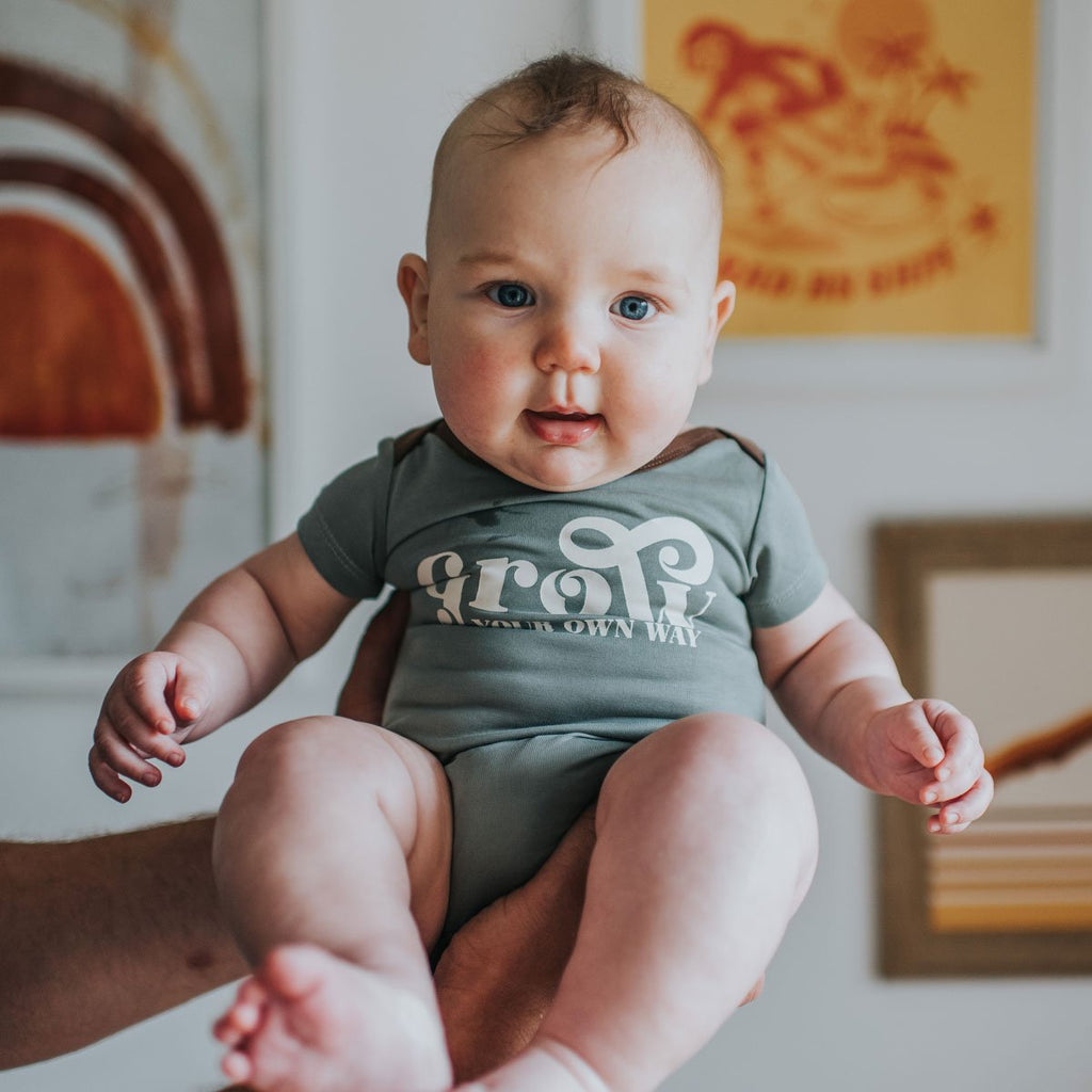 US stockist of My Brother John "Grow Your Own Way Short Sleeve Bodysuit