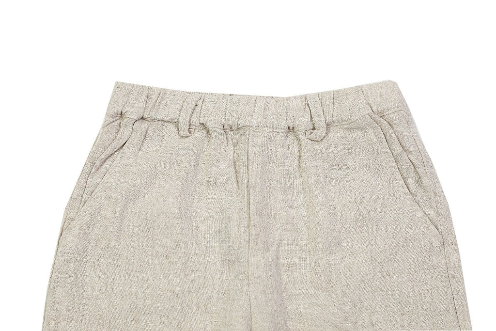 US stockist of Donsje's linen blend, Dado trousers in Natural Melange.