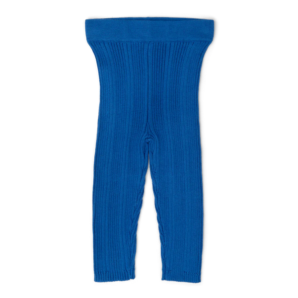 US stockist of Grown's organic ribbed leggings in Cobalt