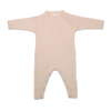 US stockist of Grown's  organic ribbed jumpsuit in Pink Salt