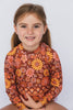 US stockist of Salty Swimwear's long sleeve rashsuit in In Bloom Tuscan.  Made from UPF 50+ Repreve fabric.