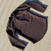 US stockist of Salty Swimwear's long sleeve Brook rash top in Eco Rib Chocolate.