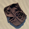 US stockist of Salty Swimwear's Jett Swim Trunks in Eco Rib Chocolate