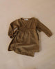 US stockist of Luca the Label earth cotton gauze long sleeve Aaylah dress.  