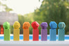 US stockist of Ocamora's set of 7 wooden rainbow Teniques.