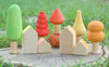 US stockist of Ocamora's set of 7 Rainbow Houses.