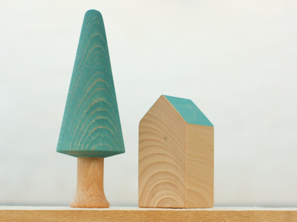 US stockist of Ocamora's set of 7 Rainbow Houses.