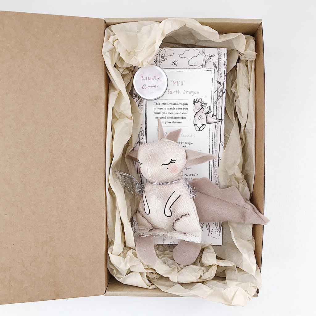 US stockist of The Wish Pixies handmade Mifu Earth Dream Dragon.