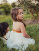 US stockist of Karibou Kids Willa Linen Reversible Tutu dress in Woodland.