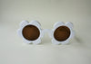 US stockist of Elle Porte's Daisy sunglasses in Marshmallow White with dark lenses.