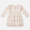 US stockist of Miann & Co's Frill Knit Dress in Ballet Pink Gingham