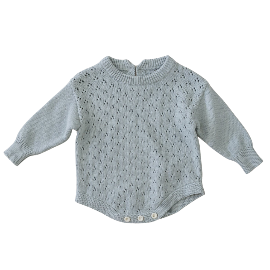 US stockist of Two Darling's long sleeve, surf knit romper.