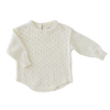 US stockist of Two Darling's long sleeve, Milk knit romper.