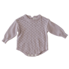 US stockist of Two Darling's long sleeve, dusty lilac knit romper.