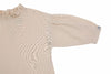 US stockist of Donsje's three quarter sleeve, Kyara Dress in Powder.  Made from a linen blend.