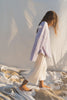 US stockist of Illoura the Label's 3/4 essential ribbed knit pants in Vanilla
