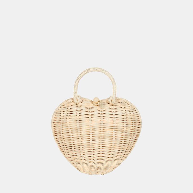 US stockist of Olli Ella's handwoven, Straw rattan Luvya Bag.  